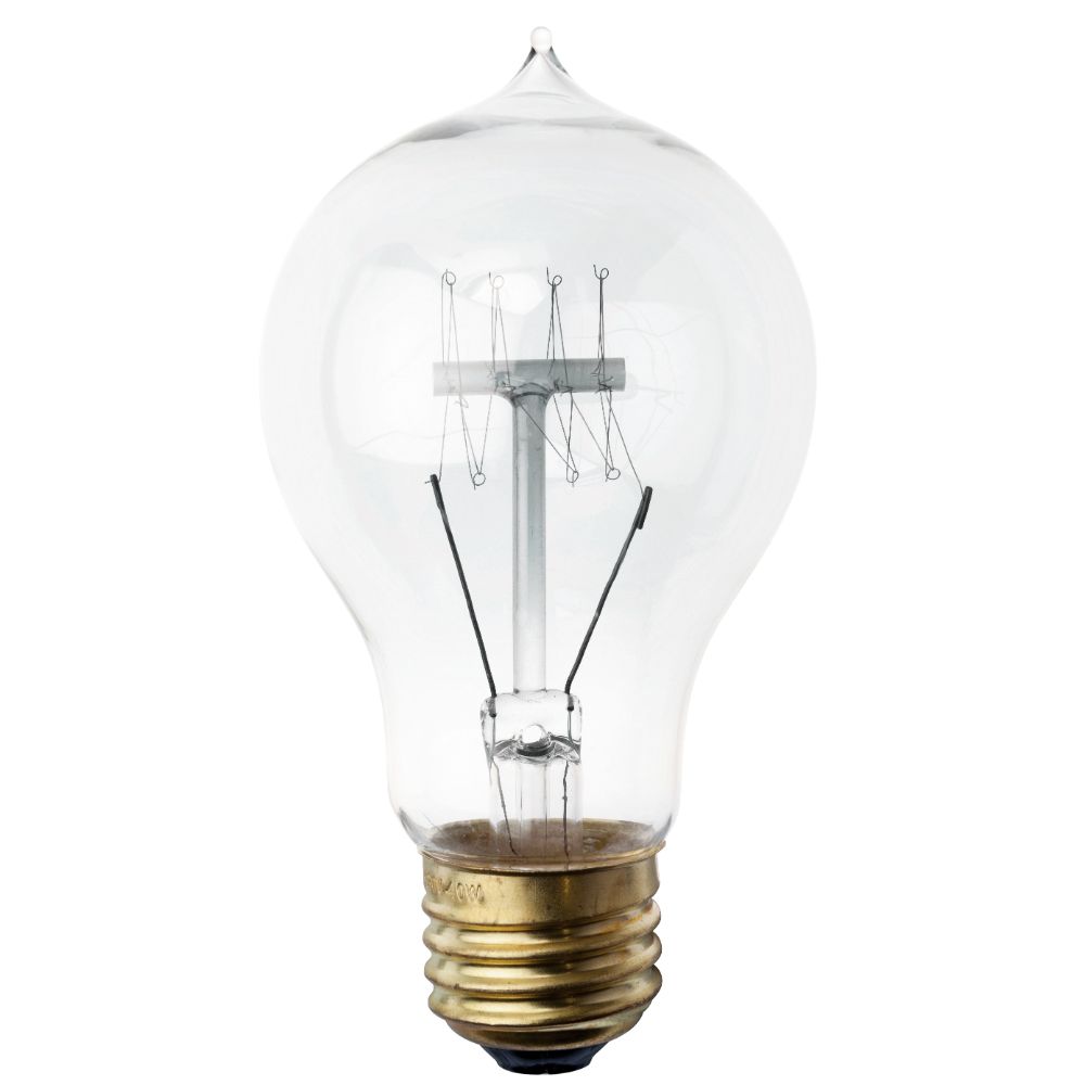 Nuevo HGPL114 A19(WITH TIP ON TOP) LIGHT BULB LIGHTING in CLEAR